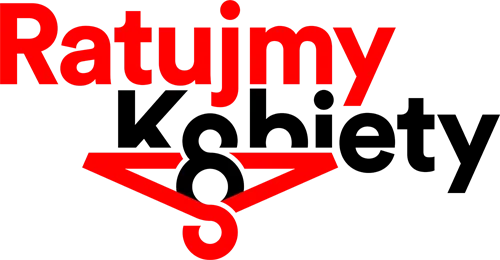 Czerwone logo z napisem „Ratujmy” nad stylizowanym symbolem — grafika kampanii przy zbieraniu 400 000 podpisów za liberalizacją przepisów aborcyjnych.