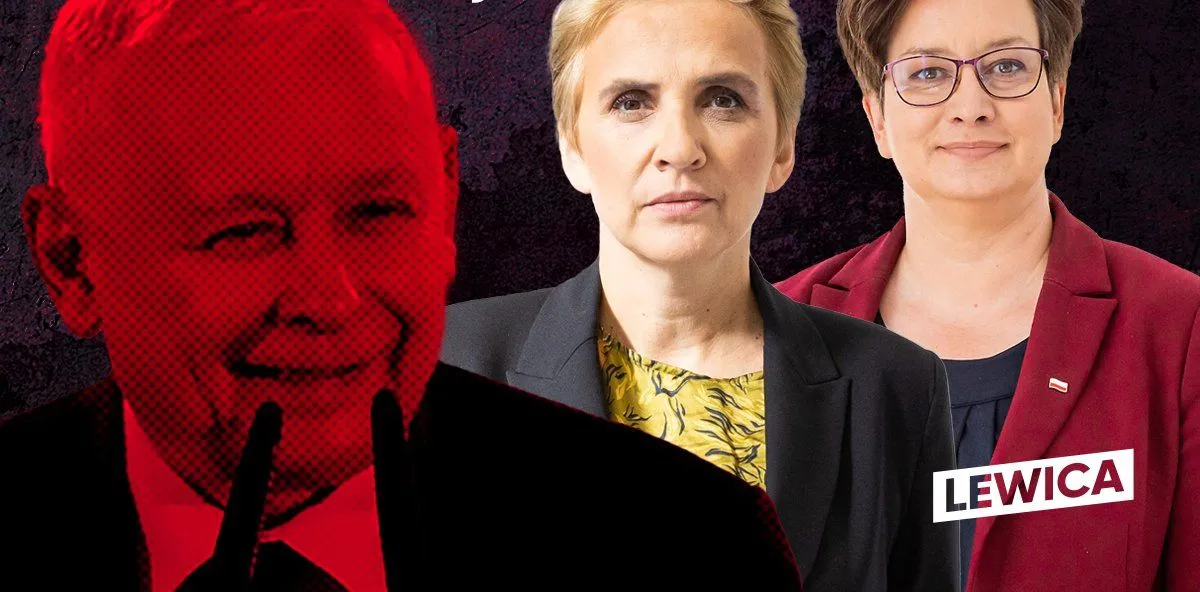 Na zdjęciu przedstawiono trzech polityków, z których jeden jest w czerwonym kolorze, a dwaj pozostali są w bardziej stonowanych barwach, co sugeruje kontekst polityczny.